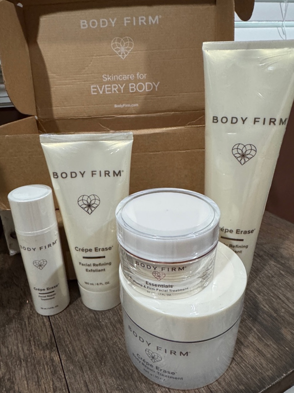 Body Firm Crêpe Erase Facial Moisturizer Set — Cream